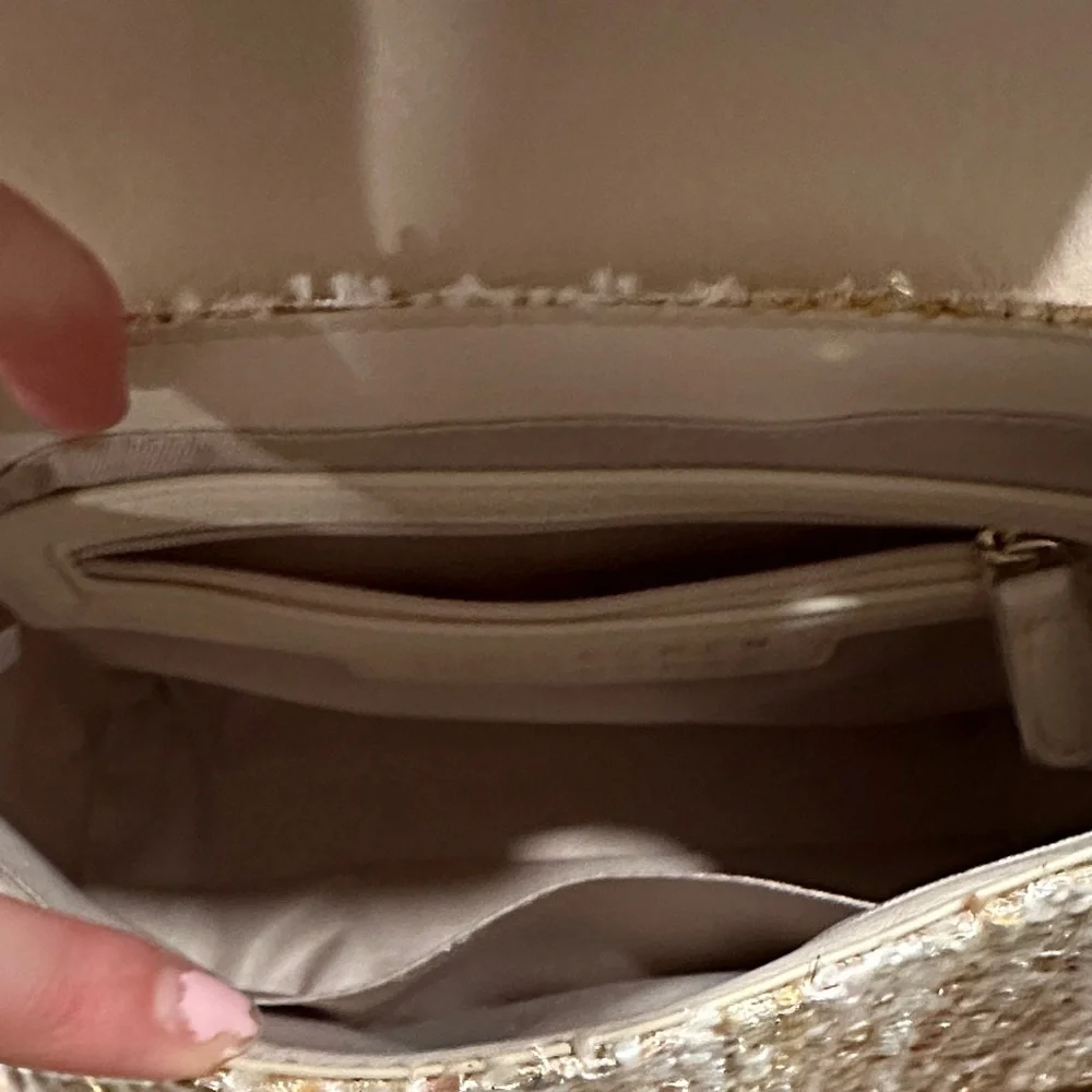 LC Lauren Conrad | Elegant Tweed Handbag with Chain Handle - Picture 9 of 16